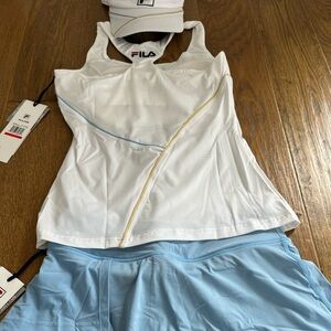 Fila Tennis/Pickleball outfit with visor
